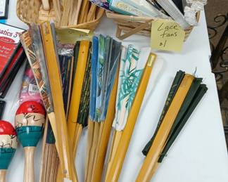 Fans from Mikado + various lace fans