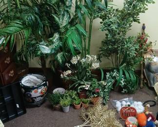 Fake plants that have been on stage several times