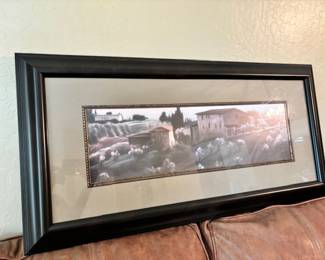 Framed rectangular landscape portrait 