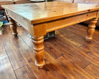 36’ square coffee table  side view 