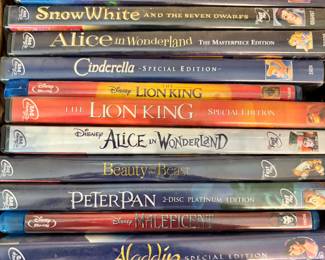 Various Disney blu ray or dvds