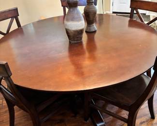 Closeup of dining table 