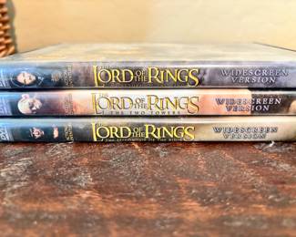Lord of the Rings dvds 