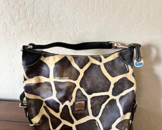 Dooney & Bourke giraffe print shoulder bag 