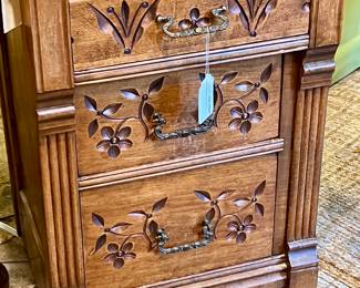 Eastlake Three Drawer Night Stand/Chest