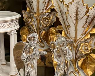 Pair of Baccarat Crystal Angels