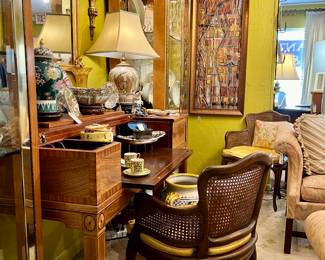 Antique Spinet Mahogany Drop Front Secretary - 20% off