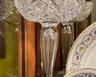 American Brilliant Crystal Compote - 60% off