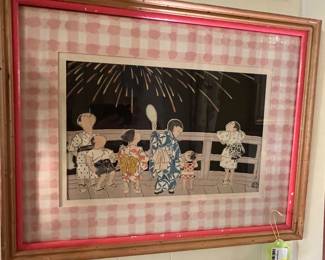 Hitoshi Kiyohara Woodblock Print - 40% off