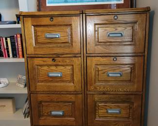 Wooden file cabinets
