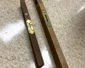 Wood and Brass Mounted Levels
