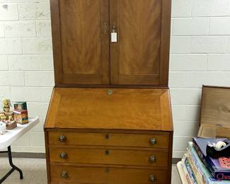 Moravian Desk & Bookcase, Pennsylvania origin, c 1820