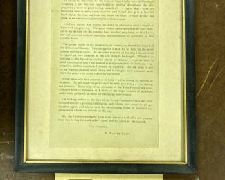 Letter from F. Walter Grabs