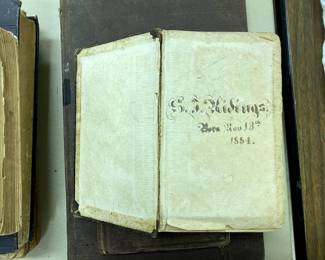 Book with Ridings signature