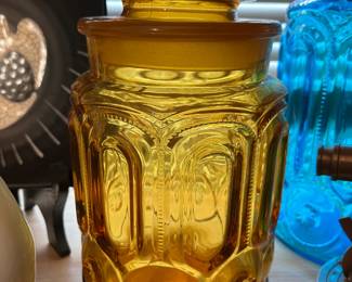 Moon/Stars amber canister