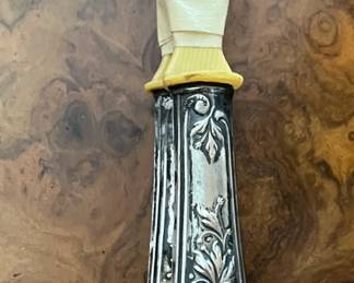 European 800 silver handle salad fork/spoon 