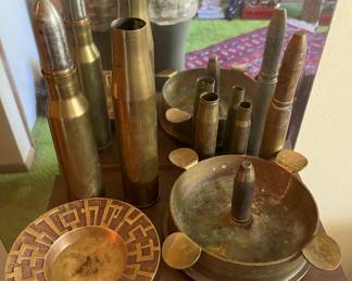 Trench art and misc shells - WW2