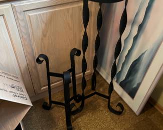 Wrought iron plant stands