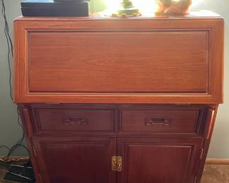 Asian style drop leaf desk