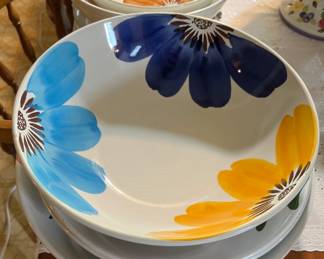 All Italian pottery bowls & plates