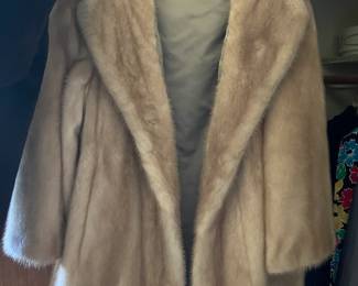 Mink stroller coat
