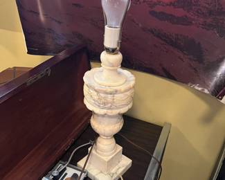Alabaster table lamp
