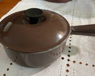 New brown Le Creuset pan / lid