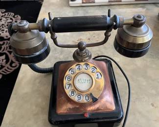 Dutch copper desk phone c1900