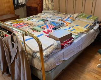 Lots of table linens - most are brand new.  They were stored in the cedar chest