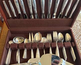 PRE-SELLING: Gorham Sterling  - 1957 "Stardust" - 74 pieces.   $2400. Contact via my website. Cross posted. Cash or Square debit card.   WA St tax will apply