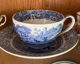 Spode Italian "old mark" jumbo cup/saucer