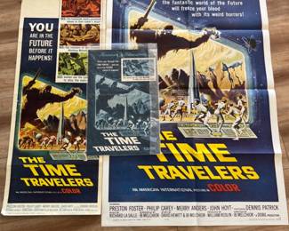 RARE Original 1964 "The Time Travelers" Movie Posters and Press Book