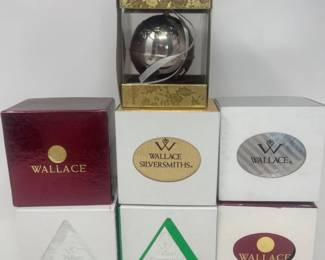 (6) Wallace Silversmiths & (1) Towle Silversmiths Collectible Bells