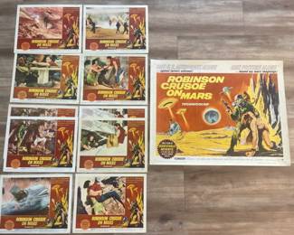 RARE Original 1964 “Robinson Crusoe On Mars” Poster & Lobbies