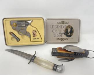 Collectible Knives! - Legends Of The West Gun Knife, Hobo Knife, +