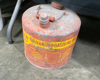 Vintage Metal Gas Can.