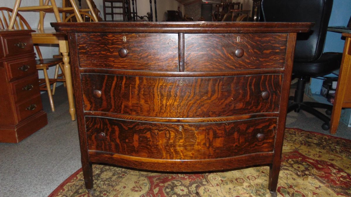 Tiger Oak Antique Dresser