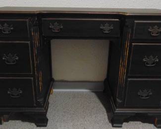 Old painted desk with dovetailed drawers