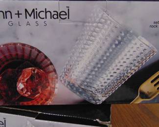 4 whiskey glasses - new