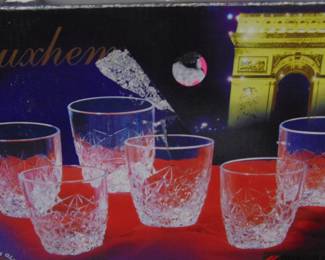 6 whiskey glasses new