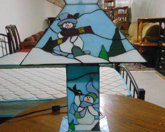 Frosty the snowman lamp