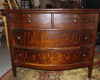 Tiger Oak Antique Dresser