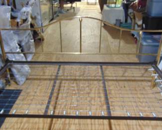 Daybed  missing one bar on the headboard shown . It is missing on the left side looking at it.