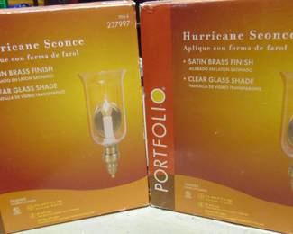 SET of 2 Hurricane  Sconces