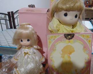 Precious Moments , google this one , Summers joy  jack in the box, and tree topper, sold at only a fraction of what they want on ebay