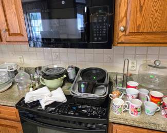 Kitchen Items, Glassware, Dishes, Pot & Pans