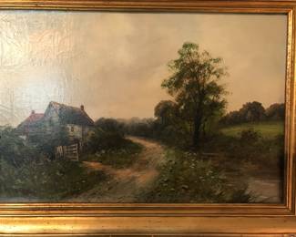 Edwin Cole original oil framed