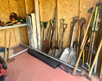 Shovels, picks, axe's etc..