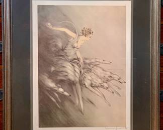 Louis iCart L'elan print framed