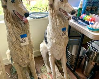 Life Size plaster Borzoi